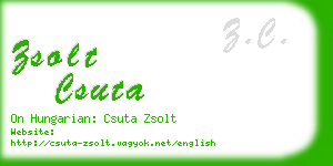 zsolt csuta business card